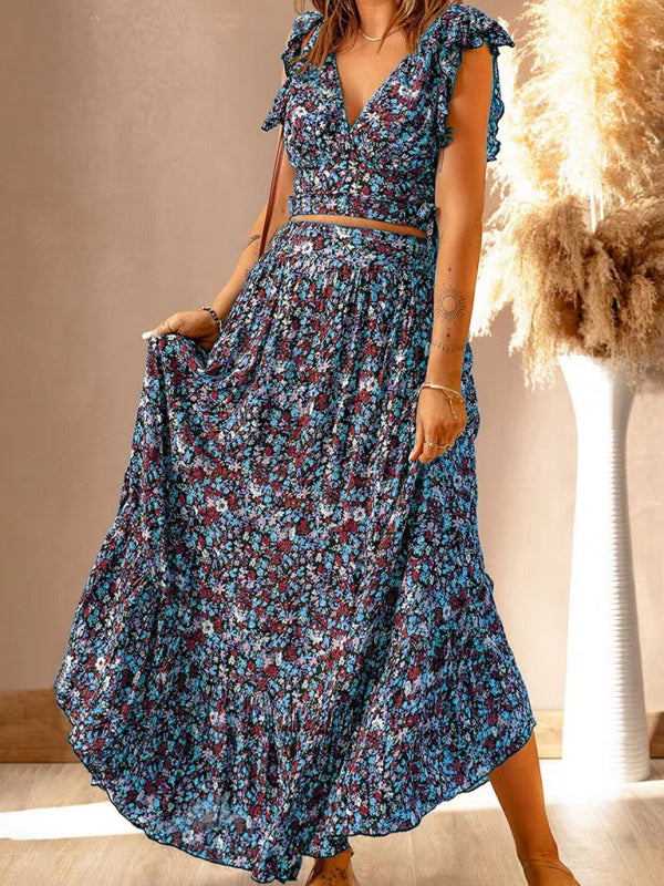 Flowy V-Neck Floral Dress – Chic, Slimming & Perfect for Spring