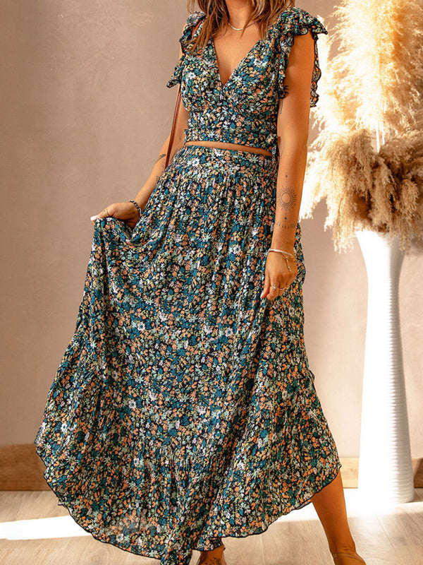 Flowy V-Neck Floral Dress – Chic, Slimming & Perfect for Spring