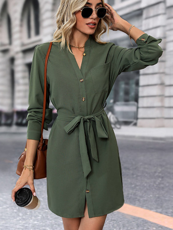 Chic Long Sleeve Casual Dress for Women – Elegant, Stylish & Versatile