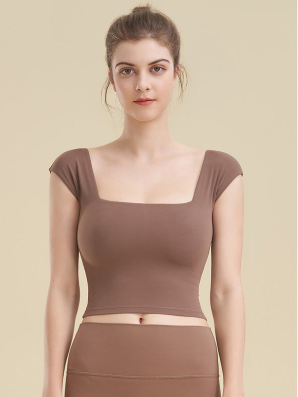 Square Neck Sports Tank Top for Women – Sleek, Supportive & Stylish