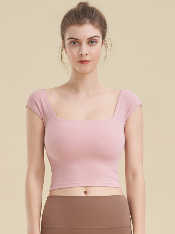 Square Neck Sports Tank Top for Women – Sleek, Supportive & Stylish