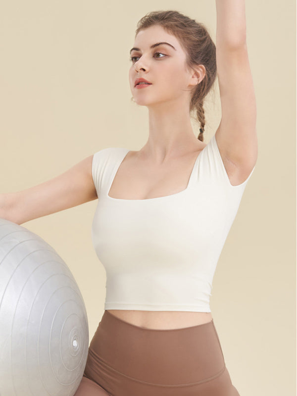 Square Neck Sports Tank Top for Women – Sleek, Supportive & Stylish