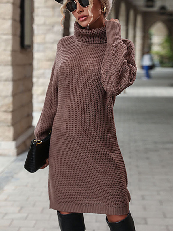 ✨ Cozy & Chic Turtleneck Sweater Dress – Must-Have for Fall & Winter ✨