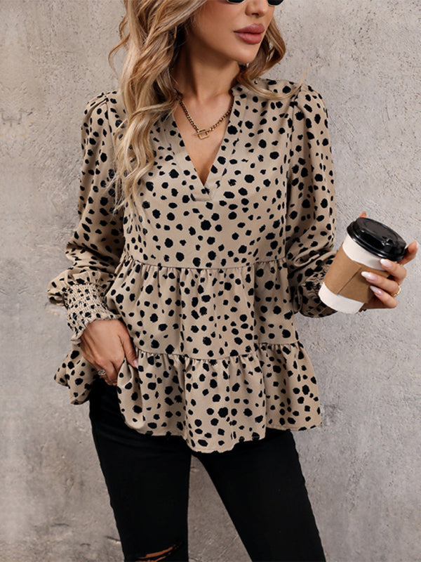 Chic Leopard Print Long Sleeve Shirt – Trendy & Stylish for Any Season