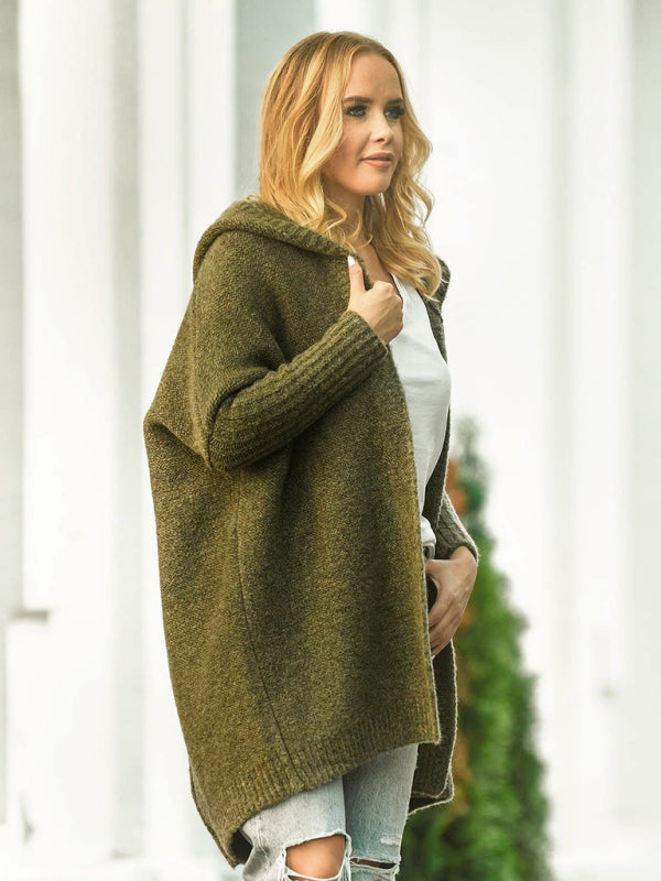 Cozy Oversized Hooded Sweater – Chic, Soft & Stylish Knit for Fall