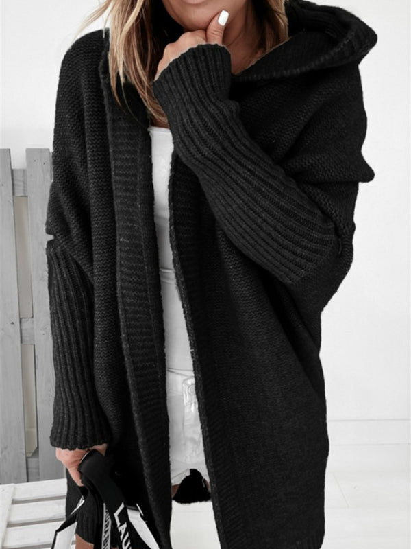 Cozy Oversized Hooded Sweater – Chic, Soft & Stylish Knit for Fall