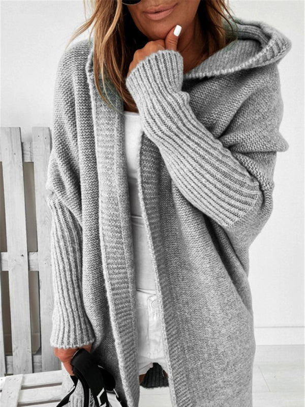 Cozy Oversized Hooded Sweater – Chic, Soft & Stylish Knit for Fall