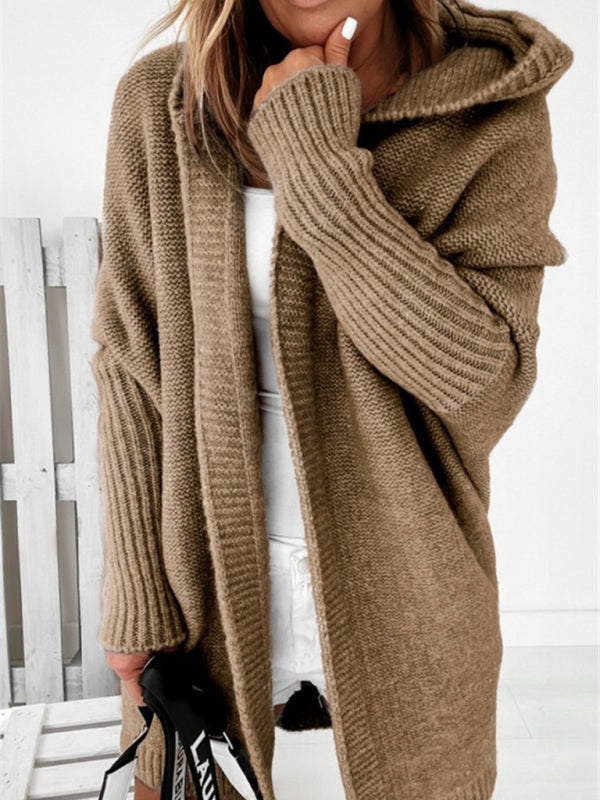 Cozy Oversized Hooded Sweater – Chic, Soft & Stylish Knit for Fall