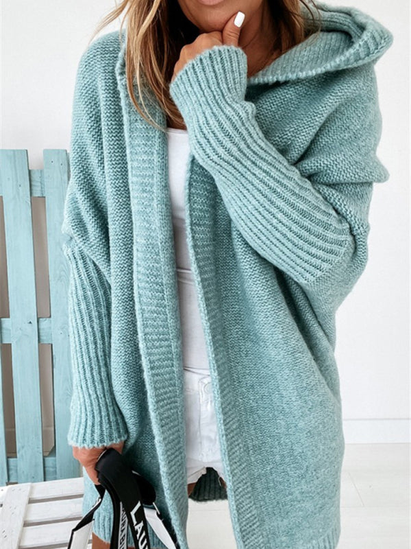 Cozy Oversized Hooded Sweater – Chic, Soft & Stylish Knit for Fall