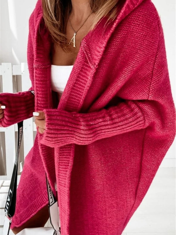 Cozy Oversized Hooded Sweater – Chic, Soft & Stylish Knit for Fall