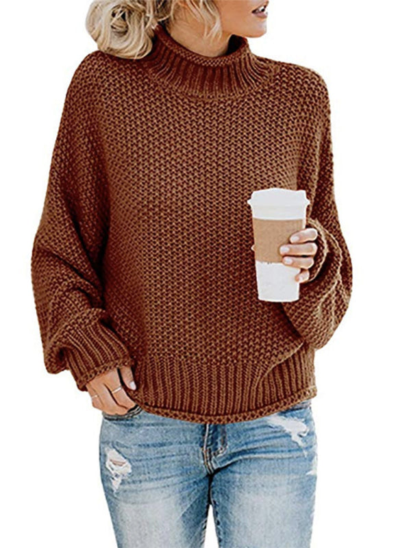 Cozy Knit Cotton Sweater for Women - Stylish Autumn Winter Must-Have