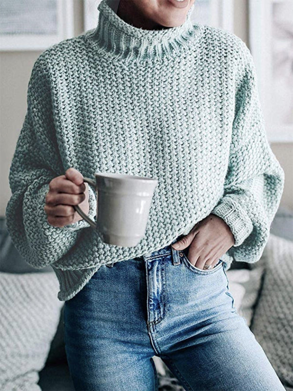 Cozy Knit Cotton Sweater for Women - Stylish Autumn Winter Must-Have