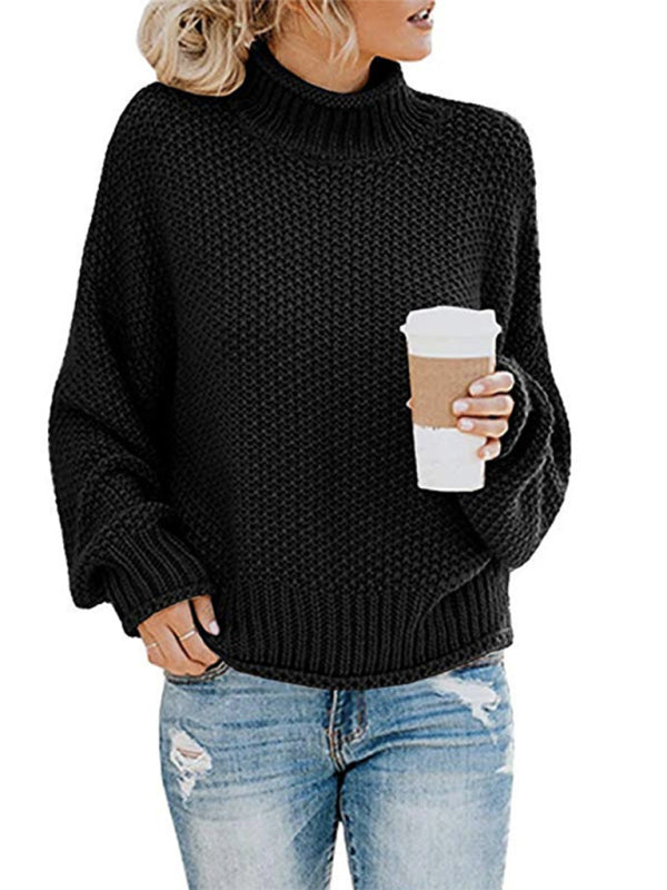 Cozy Knit Cotton Sweater for Women - Stylish Autumn Winter Must-Have