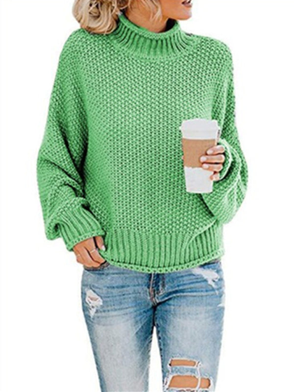 Cozy Knit Cotton Sweater for Women - Stylish Autumn Winter Must-Have