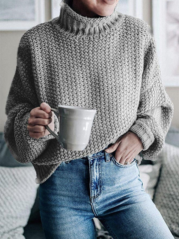 Cozy Knit Cotton Sweater for Women - Stylish Autumn Winter Must-Have