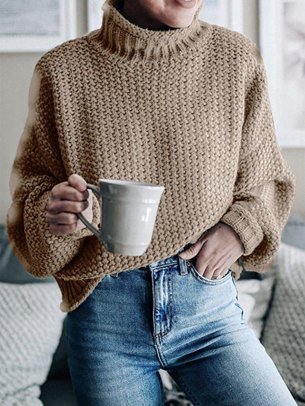 Cozy Knit Cotton Sweater for Women - Stylish Autumn Winter Must-Have