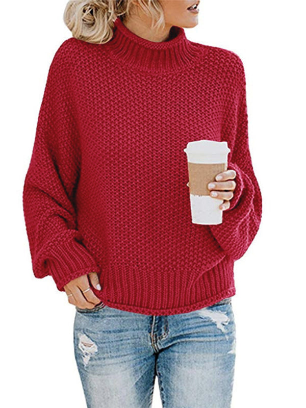 Cozy Knit Cotton Sweater for Women - Stylish Autumn Winter Must-Have