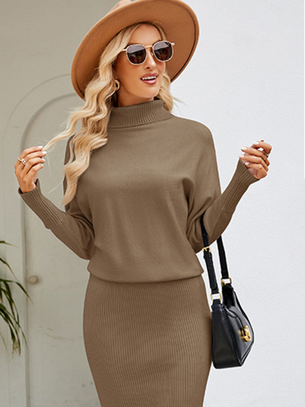 🖤 Chic Turtleneck Sweater Dress – Slim Fit, Long Sleeve, Cozy & Stylish 🖤