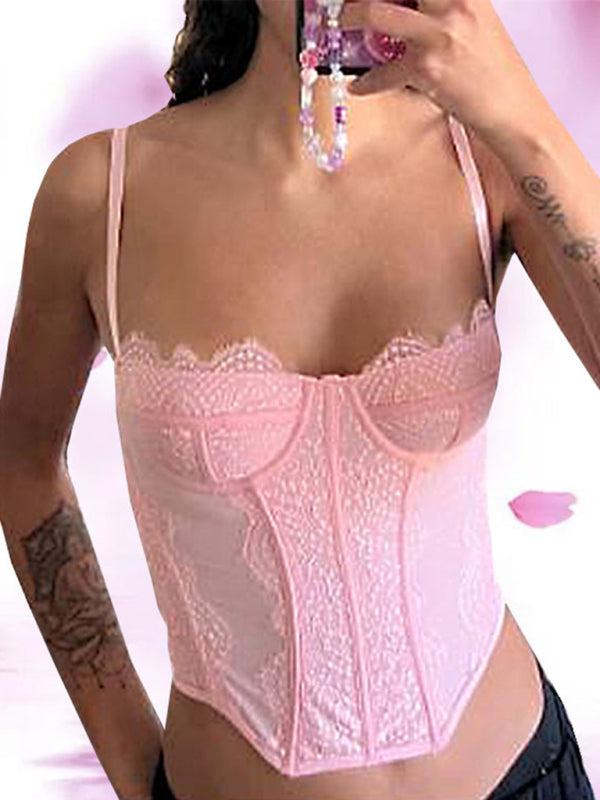 Lace Embroidered stylish Tube Top – Backless, Stylish & Trendy Must-Have