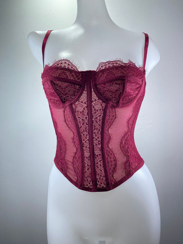 Lace Embroidered stylish Tube Top – Backless, Stylish & Trendy Must-Have