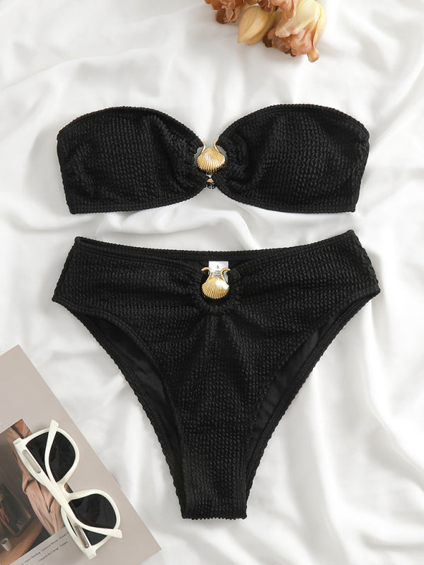 stylish Wave Pattern Bikini Set Swimwear for Women – Trendy & Flattering Fit