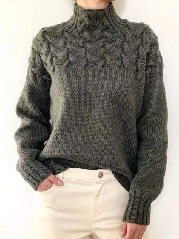 Cozy Chic Turtleneck Sweater Pullover – Soft, Stylish & Perfect for Any Outfit