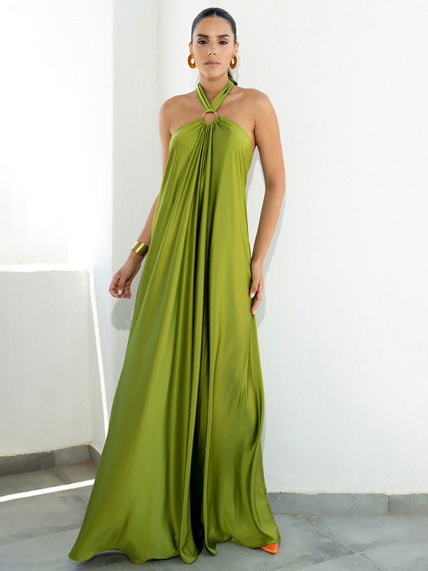 Chic Satin Suspender Dress – Flowy, stylish & Perfect for Any Occasion