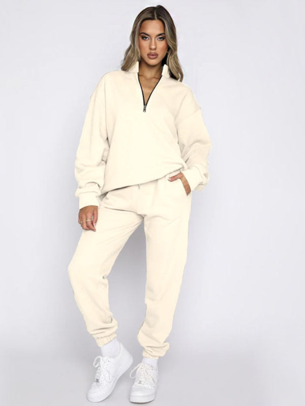 Cozy Chic 2-Piece Sweatshirt & Jogger Set – Stylish & Comfy Loungewear for Fall & Winter