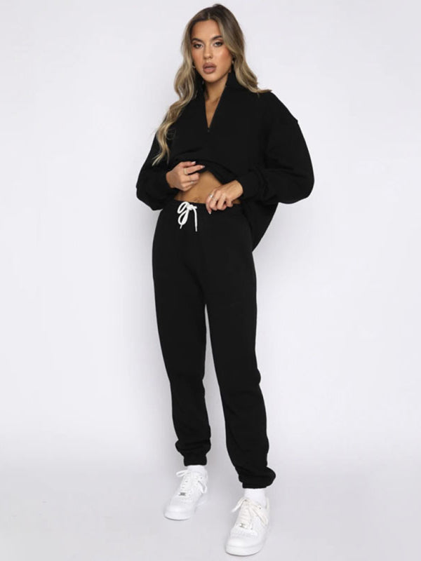 Cozy Chic 2-Piece Sweatshirt & Jogger Set – Stylish & Comfy Loungewear for Fall & Winter