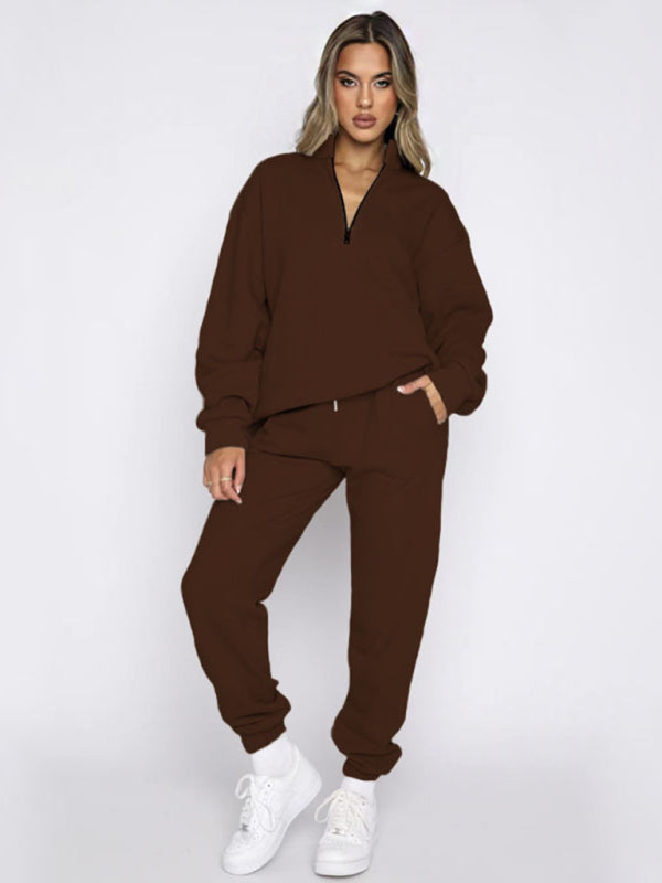 Cozy Chic 2-Piece Sweatshirt & Jogger Set – Stylish & Comfy Loungewear for Fall & Winter