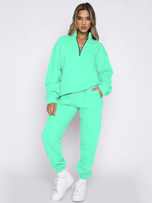 Cozy Chic 2-Piece Sweatshirt & Jogger Set – Stylish & Comfy Loungewear for Fall & Winter