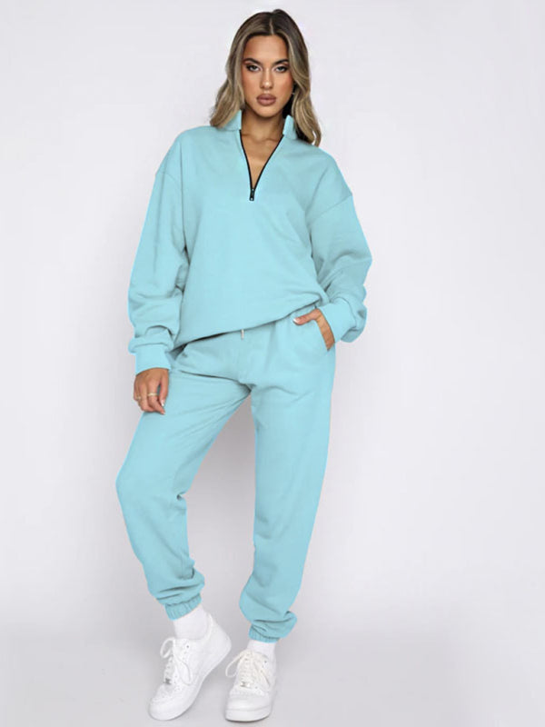 Cozy Chic 2-Piece Sweatshirt & Jogger Set – Stylish & Comfy Loungewear for Fall & Winter