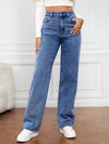 🖤 High Waist Straight Leg Jeans – Flattering, Stylish & Comfy Denim 🖤