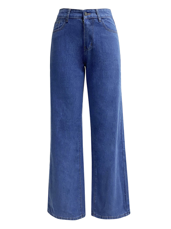 🖤 High Waist Straight Leg Jeans – Flattering, Stylish & Comfy Denim 🖤