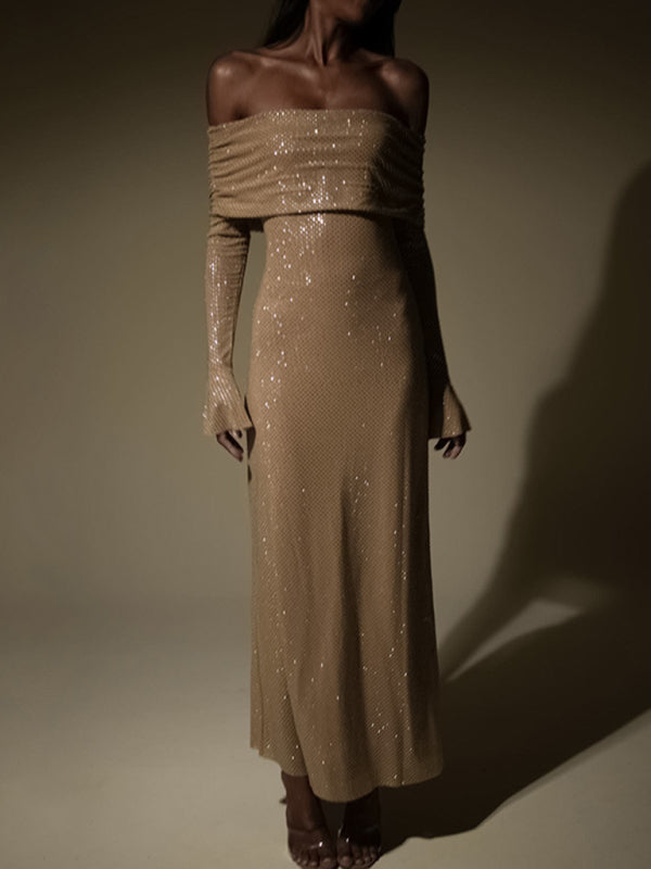 Slim Fit Boat Neck Dress – stylish & Chic for Any Occasion