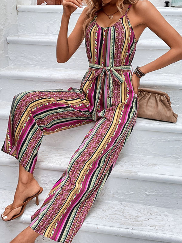 Elegant Boho Holiday Jumpsuit – Chic & Flowy Summer Outfit for Women