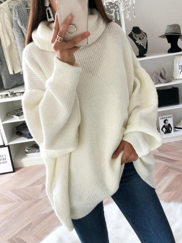 Cozy Chic Loose Turtleneck Sweater – Trendy & Comfy for Any Season
