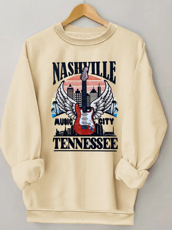 Cozy Guitar Graphic Sweatshirt – Trendy, Soft & Stylish Must-Have