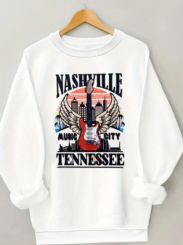 Cozy Guitar Graphic Sweatshirt – Trendy, Soft & Stylish Must-Have