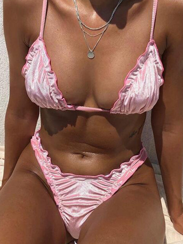 Trendy Wavy Edge Bikini – stylish & Chic Swimwear for Summer