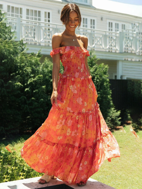 Floral Bust-Wrap Dress for Women – Sweet & Stylish Summer Outfit