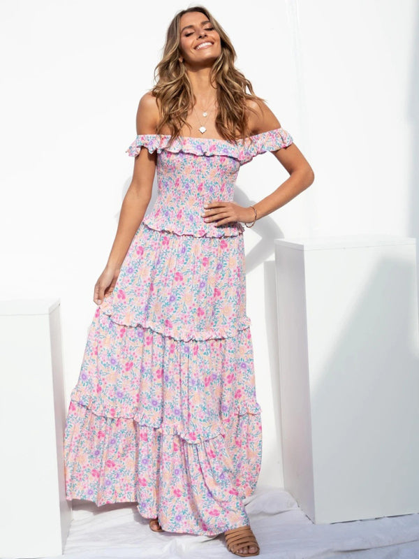 Floral Bust-Wrap Dress for Women – Sweet & Stylish Summer Outfit