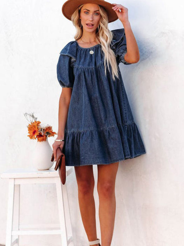 ✨ Chic & Flirty Ruffle Mini Dress – Loose, Casual & Perfect for Summer Vibes ✨