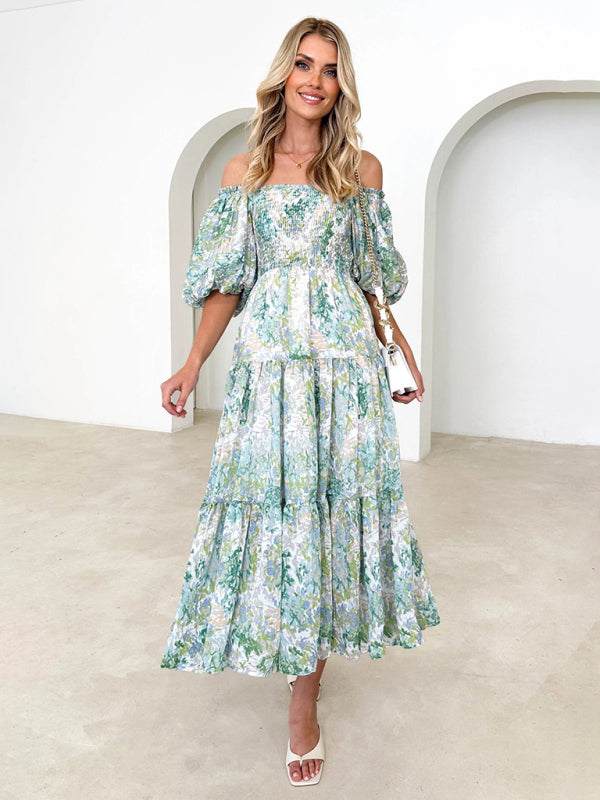 Flirty & Chic Puff Sleeve Floral Dress Resort-Ready Must-Have