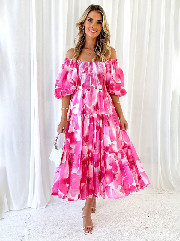 Flirty & Chic Puff Sleeve Floral Dress Resort-Ready Must-Have