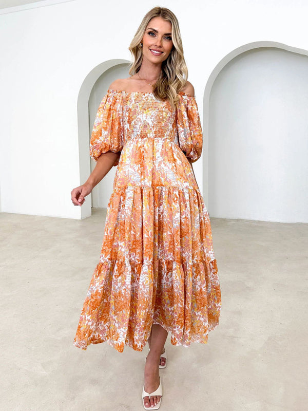 Flirty & Chic Puff Sleeve Floral Dress Resort-Ready Must-Have