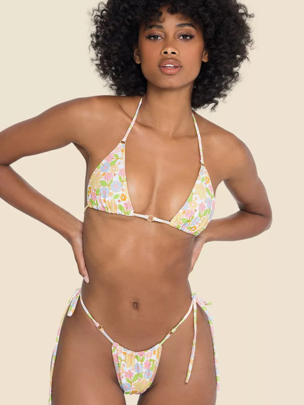 stylish Metal Ring Bikini Set – Trendy Beach Swimwear for Women