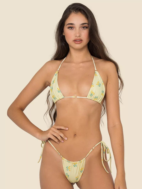 stylish Metal Ring Bikini Set – Trendy Beach Swimwear for Women