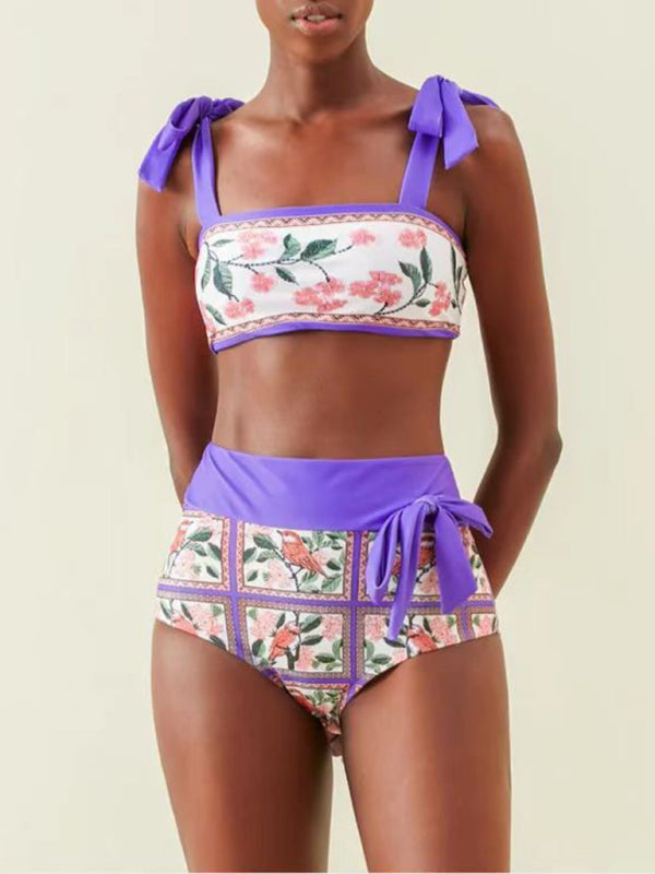 Trendy Colorblock 3-Piece Swimsuit – stylish & Chic Beachwear