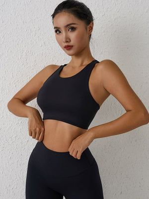 🩷 Backless Sports Bra for Yoga Running High Impact Support – Stylish & Breathable 🩷